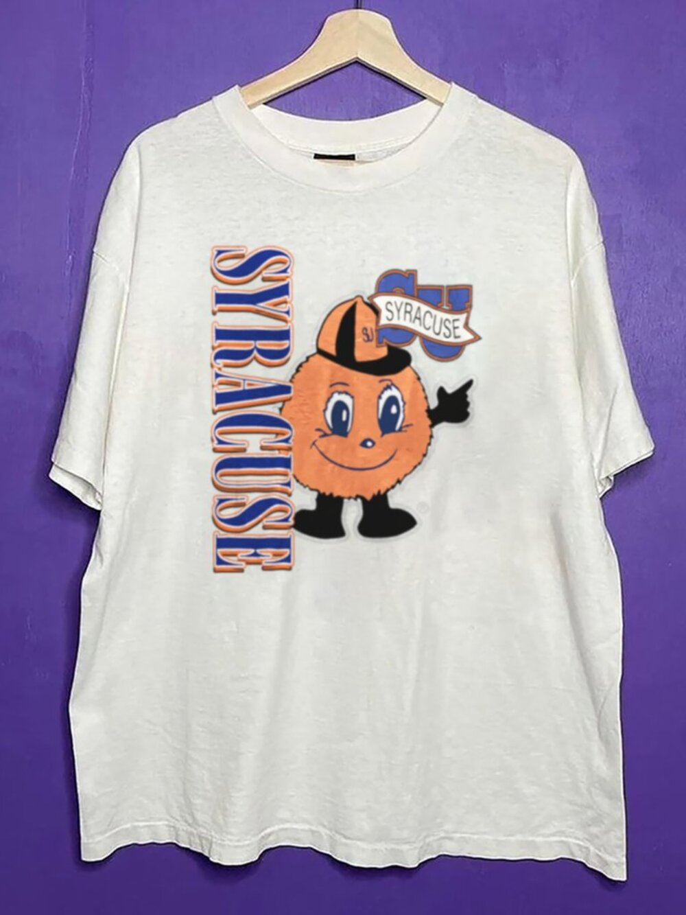 Vintage Style 90s Syracuse University Shirt, Syracuse Orange Football Shirt Tee
